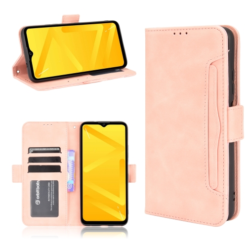

For ZTE Blade A71 Skin Feel Calf Pattern Horizontal Flip Leather Case with Holder & Card Slots & Photo Frame(Pink)
