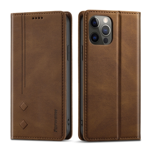 

Forwenw F2 Series Magnetic Horizontal Flip Leather Case with Holder & Card Slots & Wallet For iPhone 11 Pro(Brown)