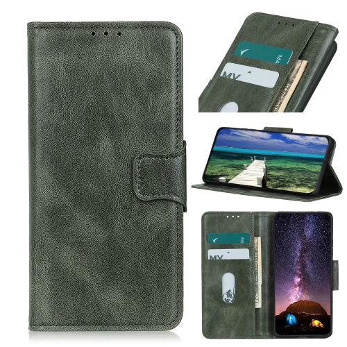 

For Xiaomi Poco X3 GT Mirren Crazy Horse Texture Horizontal Flip Leather Case with Holder & Card Slots & Wallet(Dark Green)