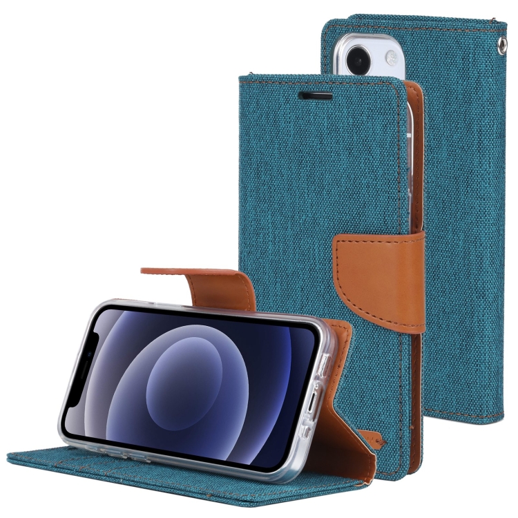 For iPhone 13 mini GOOSPERY CANVAS DIARY Canvas Texture