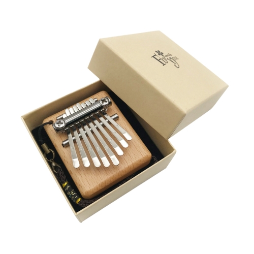 

Mini 8 Tone Thumb Piano Kalimba Musical Instruments, Gift Box(Wood Square)