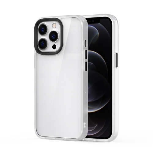 

Ming Shield Hybrid Frosted Transparent PC + TPU Scratchproof Shockproof Case For iPhone 13 Pro(Transparent)