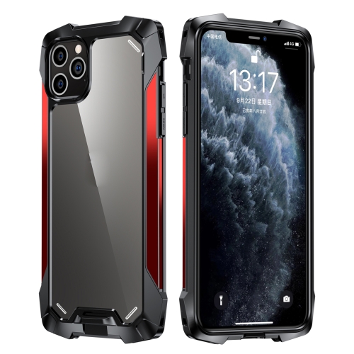 

R-JUST Metal Airbag Shockproof Protective Case For iPhone 13(Red)