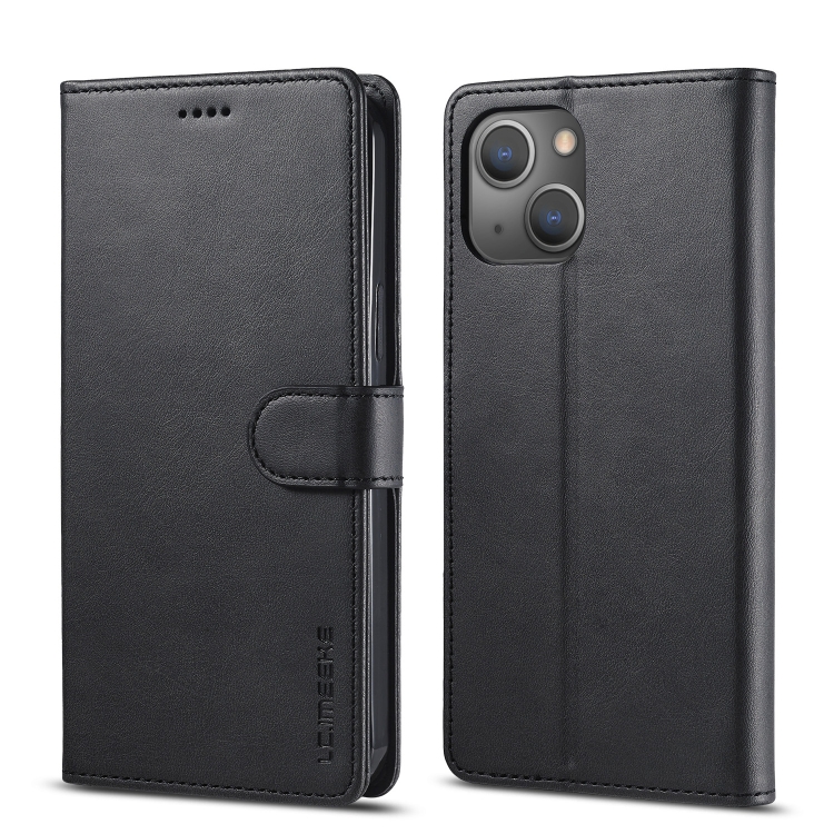 

LC.IMEEKE Calf Texture Horizontal Flip Leather Case with Holder & Card Slots & Wallet For iPhone 13 mini(Black)