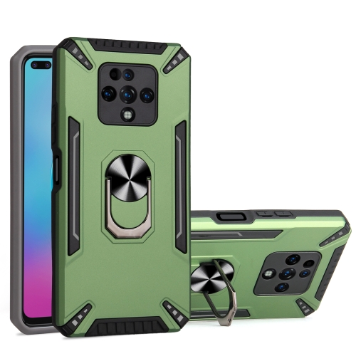 

For Tecno Camon 16 Premier PC + TPU Protective Case with 360 Degrees Rotatable Ring Holder(Dark Green)