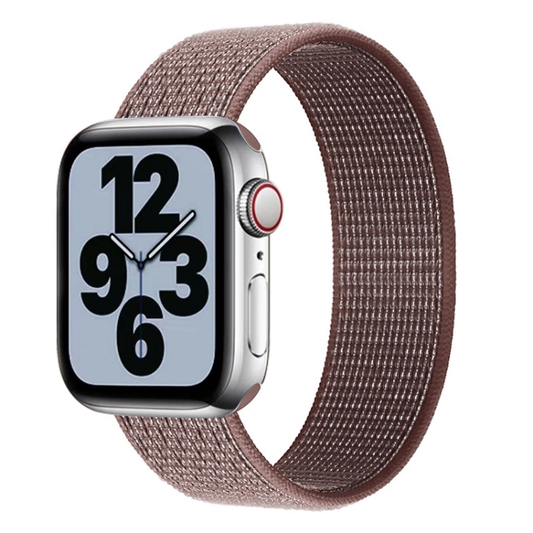 

Single Lap Nylon Replacement Watchband, Size: S 135mm For Apple Watch Series 7 41mm / 6 & SE & 5 & 4 40mm / 3 & 2 & 1 38mm(Smoky Purple)