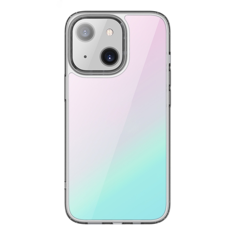 

Mutural Xuancai Series Colorful TPU Transparent Shockproof Protective Case For iPhone 13 Pro Max(Pink)