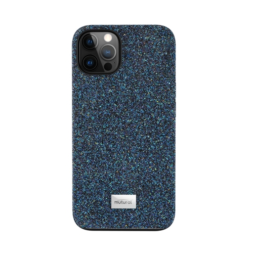 

Mutural Xingmang Series PC + TPU + Electroplating Diamond Cloth Protective Case For iPhone 13 Pro(Blue)