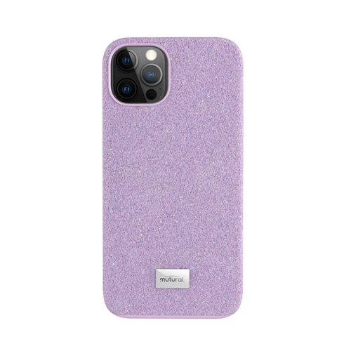 

Mutural Xingmang Series PC + TPU + Electroplating Diamond Cloth Protective Case For iPhone 13 Pro Max(Purple)