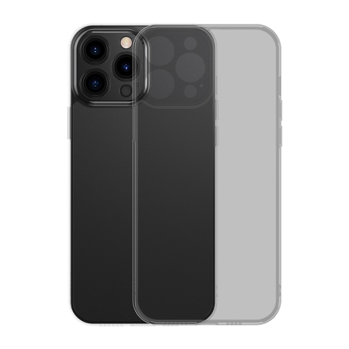 

Baseus Frosted Glass + TPU Shockproof Protective Case For iPhone 13 Pro(Transparent Black)