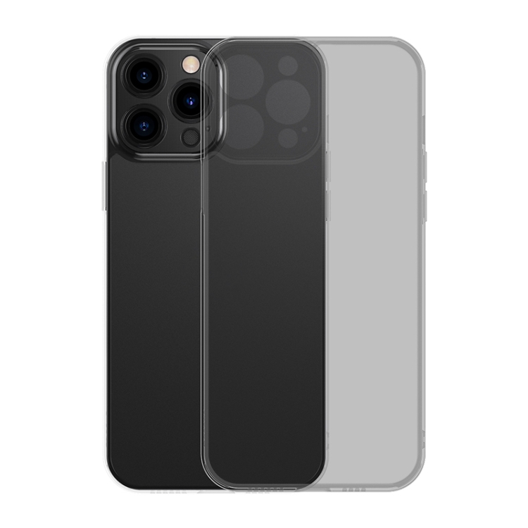 

Baseus Frosted Glass + TPU Shockproof Protective Case For iPhone 13 Pro Max(Transparent Black)