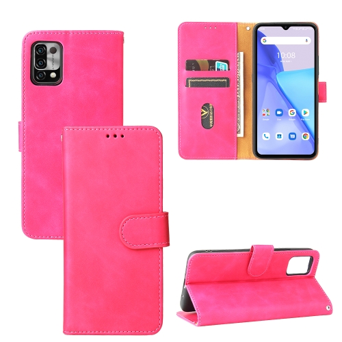

For Umidigi Power 5 Solid Color Skin Feel Magnetic Buckle Horizontal Flip Calf Texture PU Leather Case with Holder & Card Slots & Wallet(Rose Gold)