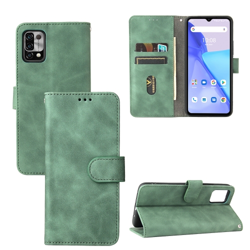 

For Umidigi Power 5 Solid Color Skin Feel Magnetic Buckle Horizontal Flip Calf Texture PU Leather Case with Holder & Card Slots & Wallet(Green)