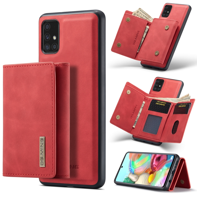 For Samsung Galaxy A71 M1 Series 3-Fold Multi Card Wallet