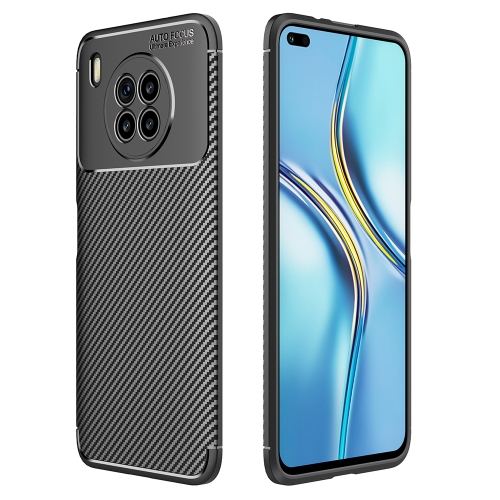 

Carbon Fiber Texture Shockproof TPU Case For Huawei nova 8i(Black)