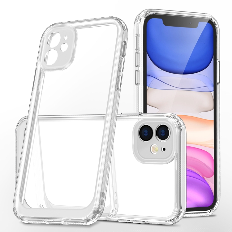 

For iPhone 11 Crystal Clear Shockproof PC + TPU Protective Case (Transparent)