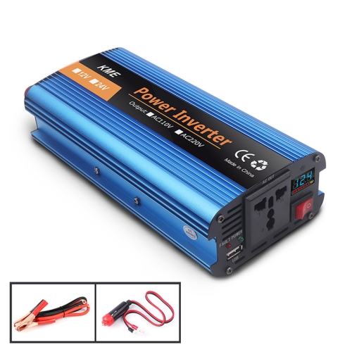 

Carmaer 1600W Car Smart Multi-function Digital Display Inverter Household Power Converter, Specification:12V to 220V