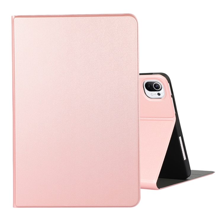 

For Xiaomi Pad 5 Voltage Craft Texture TPU Horizontal Flip Protective Case with Holder(Rose Gold)