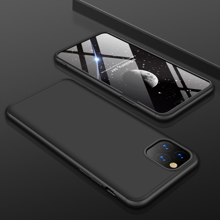 

For iPhone 11 GKK Three Stage Splicing Full Coverage PC Protective Case(Black)