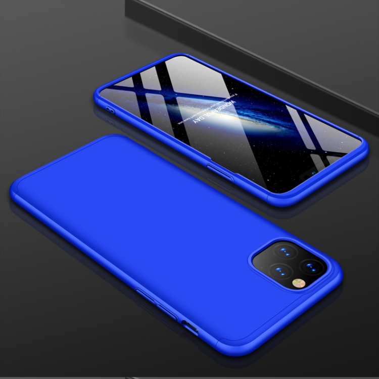 

For iPhone 11 Pro Max GKK Three Stage Splicing Full Coverage PC Protective Case(Blue)
