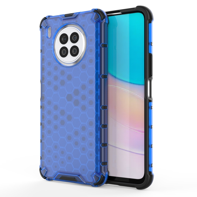 

For Huawei Nova 8i Shockproof Honeycomb PC + TPU Protective Case(Blue)
