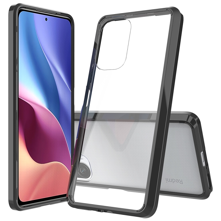 

Shockproof Scratchproof TPU + Acrylic Protective Case For Xiaomi Redmi K40 / Poco F3(Black)