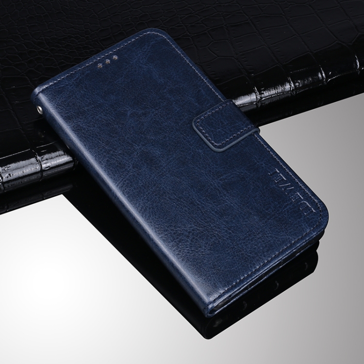 

idewei Crazy Horse Texture Horizontal Flip Leather Case with Holder & Card Slots & Wallet For Motorola Edge 20(Blue)