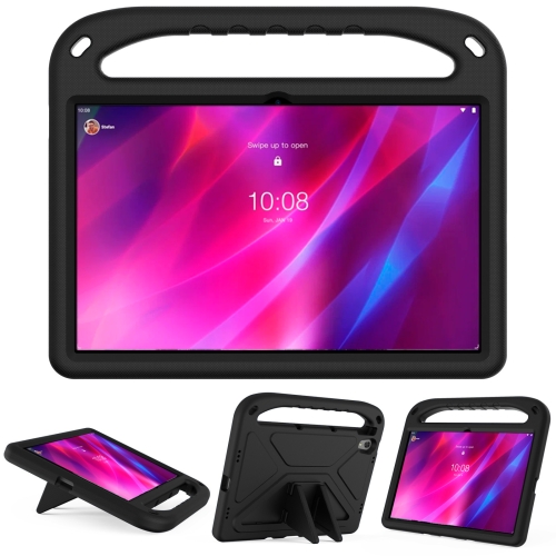 

For Lenovo Tab P11 TB-J606F / Tab P11 Plus TB-J607F Portable Handle EVA Shockproof Anti Falling Protective Case with Triangle Holder(Black)