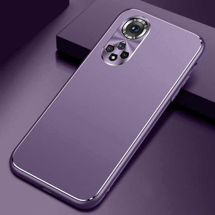 

For Honor 50 Cool Frosted Metal TPU Shockproof Case(Purple)