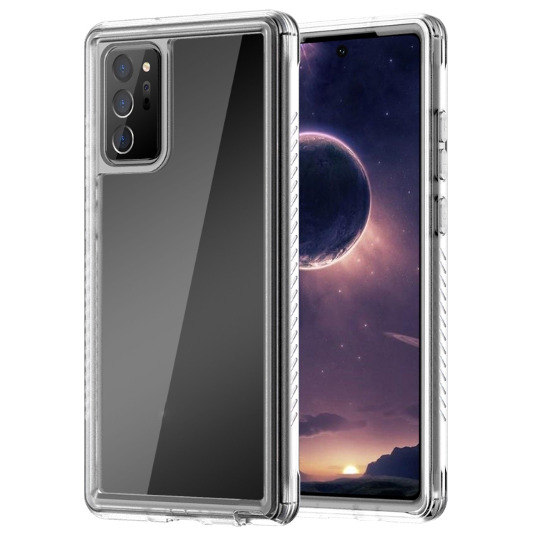 

For Samsung Galaxy Note20 Ultra C1 2 in 1 Shockproof TPU + PC Protective Case with PET Screen Protector(Transparent Matte)