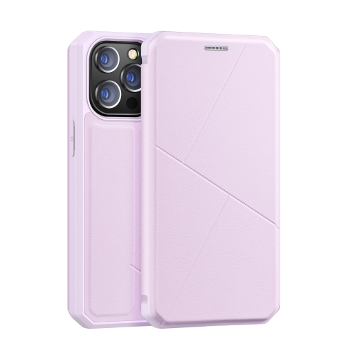 

DUX DUCIS New Skin X Series PU + TPU Horizontal Flip Leather Case with Holder & Card Slots For iPhone 13 Pro(Pink)