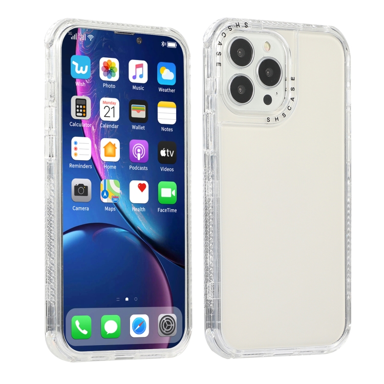 

Dream Transparency TPU + PC Shockproof Back Case For iPhone 12 Pro Max(Transparent)