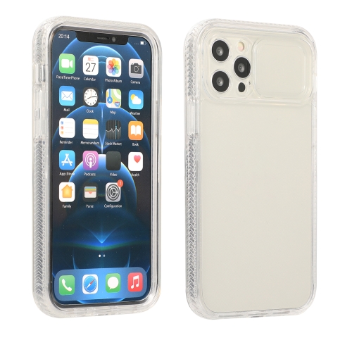 

Sliding Camera Cover Design Shockproof TPU Frame + Clear PC Case For iPhone 11 Pro(Transparent)