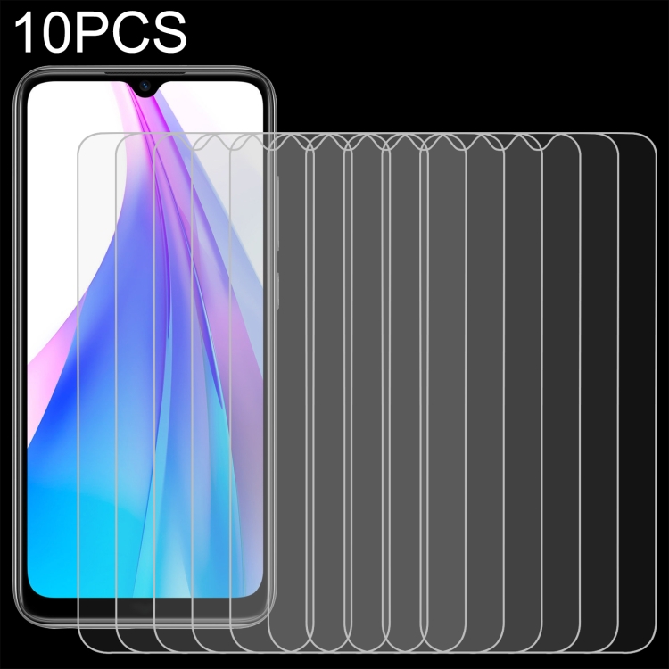 

For Xiaomi Redmi Note 8T 10 PCS 0.26mm 9H 2.5D Tempered Glass Film