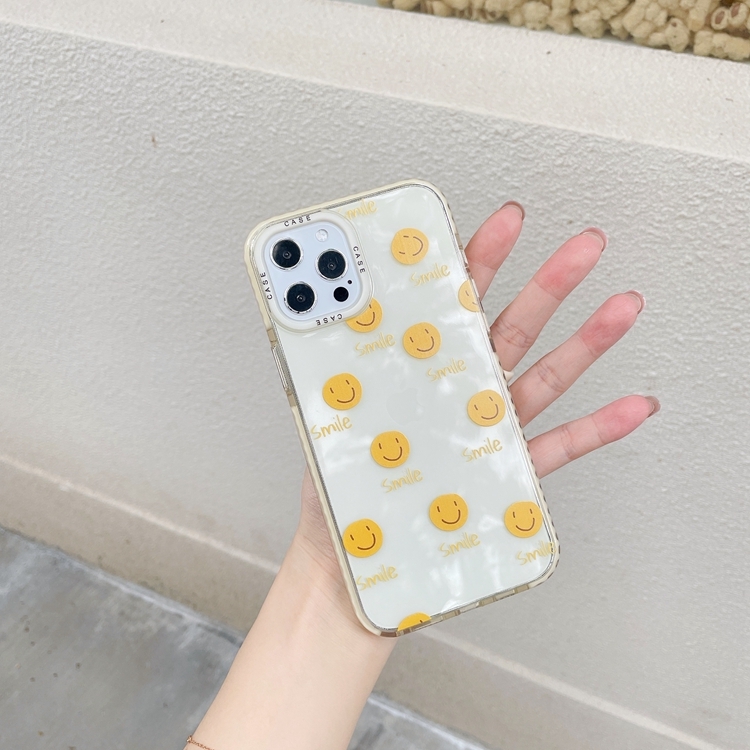 

Thickened TPU Shockproof Protective Case For iPhone 12 Pro(Smile)