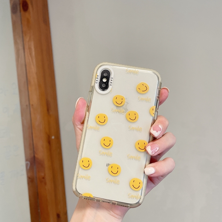 

Thickened TPU Shockproof Protective Case For iPhone XS / X(Smile)