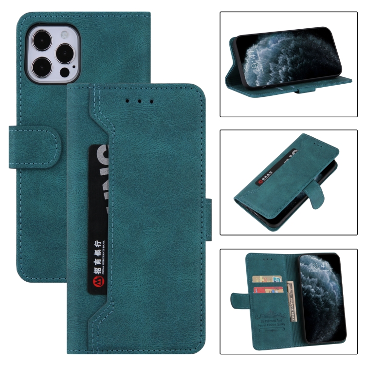 

Reverse Buckle Horizontal Flip PU Leather Case with Holder & Card Slot & Wallet For iPhone 11(Lake Blue)