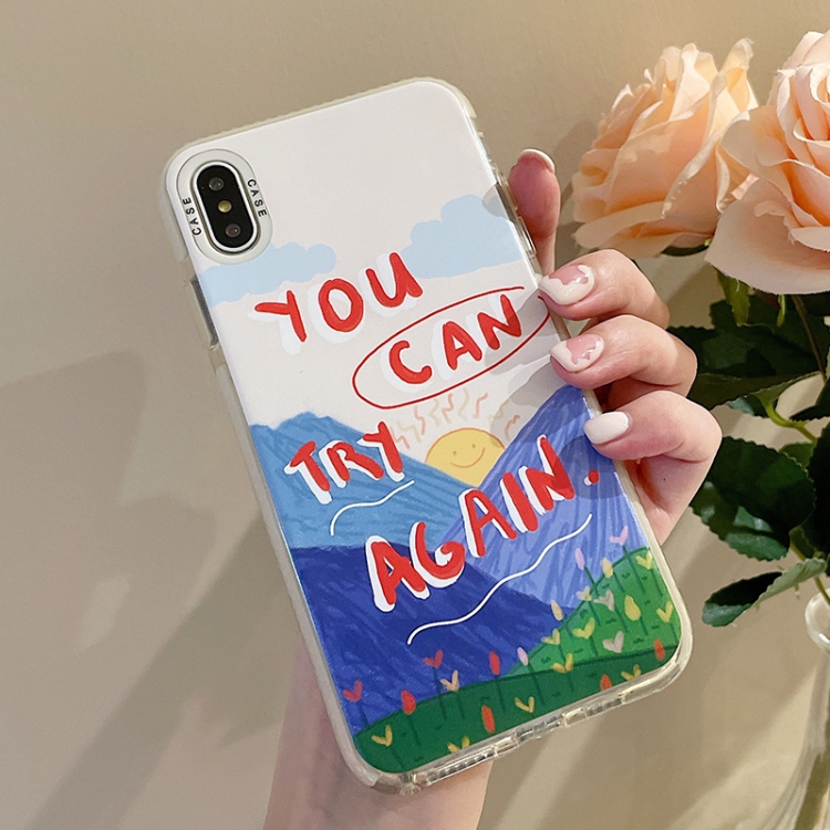 

Thickened TPU Shockproof Protective Case For iPhone XS / X(Blue)