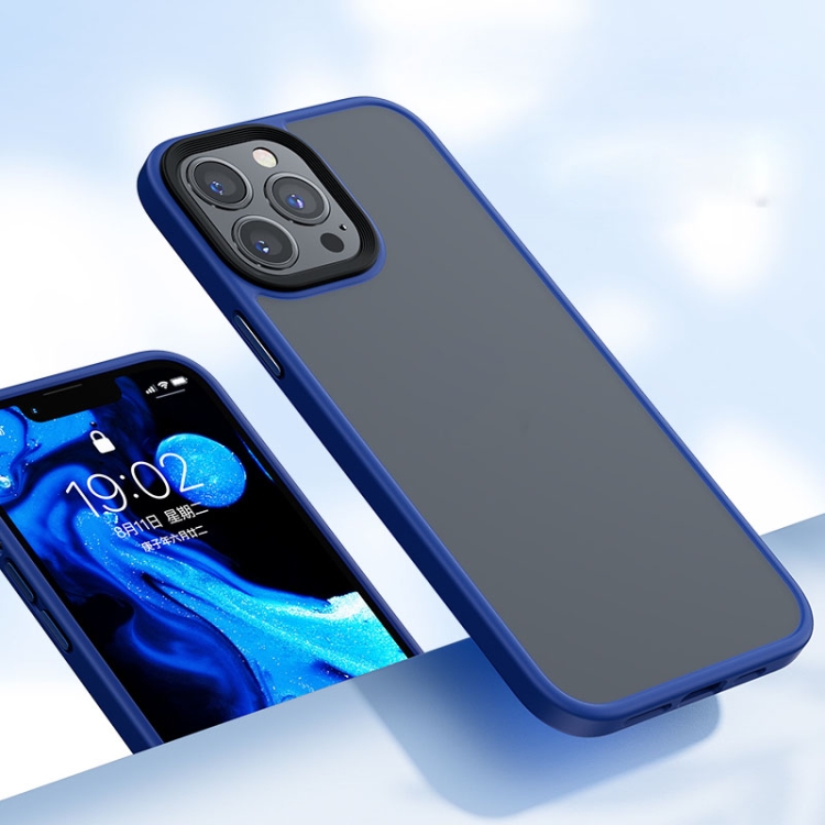 

Benks Froested PC Shockproof Protective Case For iPhone 13 Pro Max(Blue)