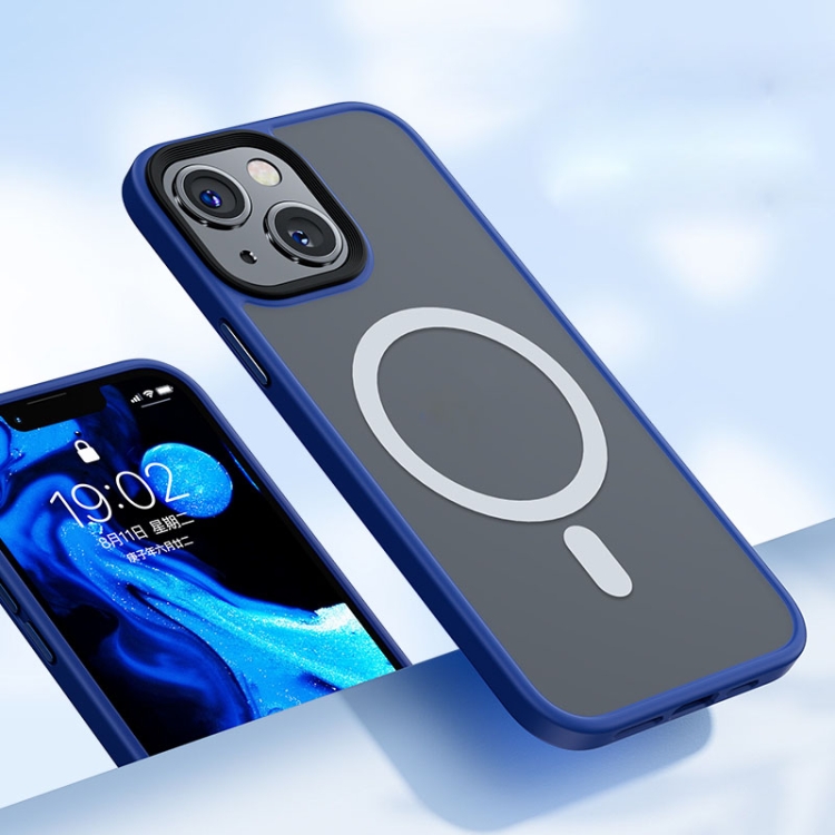 

Benks Froested Skin Feeling Magnetic Shockproof Protective Case For iPhone 13(Blue)