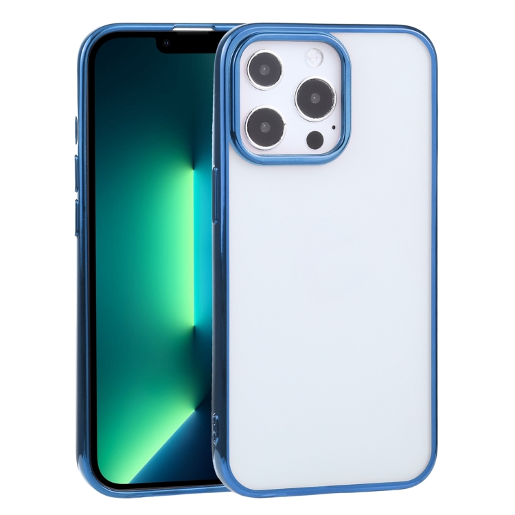 

Ultra-thin Electroplating TPU Protective Case For iPhone 13 Pro Max(Blue)