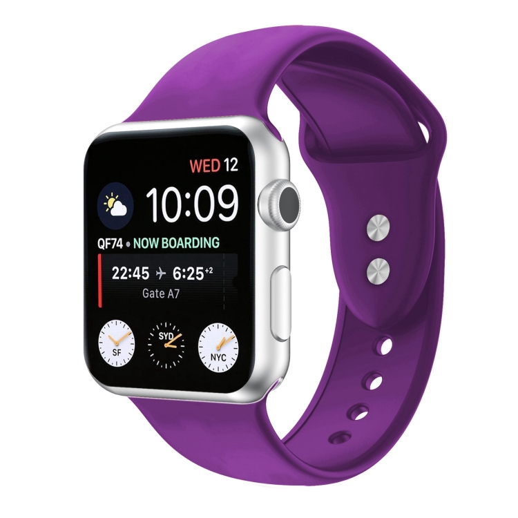 Double Nail Silicone Strap Watch Band For Apple Watch Ultra