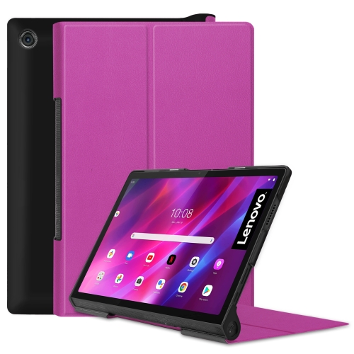 

For Lenovo Yoga Tab 11 / YT-J706X Custer Texture Horizontal Flip PU Leather Case with Holder & Sleep / Wake-up Function(Purple)