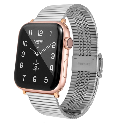 

Multi-baht Steel Replacement Watchband For Apple Watch Series 7 41mm / 6 & SE & 5 & 4 40mm / 3 & 2 & 1 38mm(Silver)