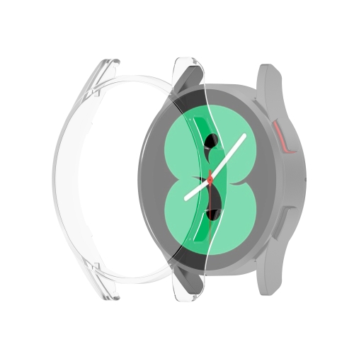 

For Samsung Galaxy Watch4 44mm Half Coverage Hollowed PC Protective Case(Transparent White)