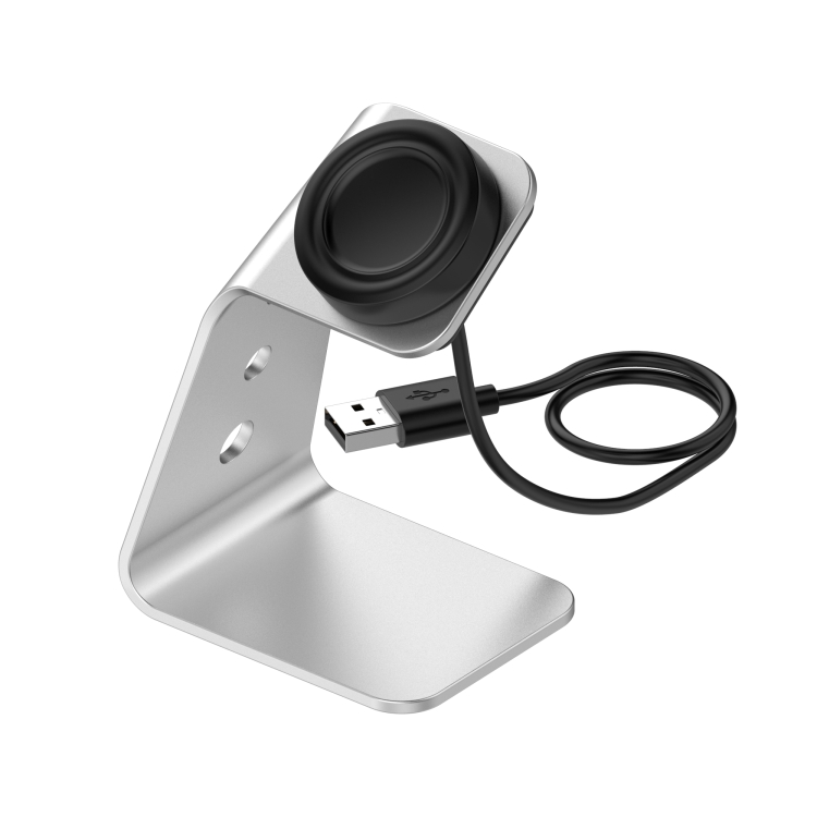 

For Samsung Galaxy Watch4 Classic / Galaxy Watch4 Universal Aluminum Alloy Magnetic Charger Holder(Silver)