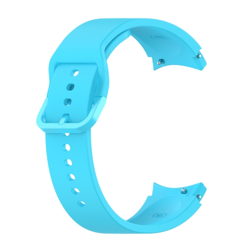 

For Samung Galaxy Watch4 40mm / 44mm Silicone Flat Buckle Watch Band(Sky Blue)