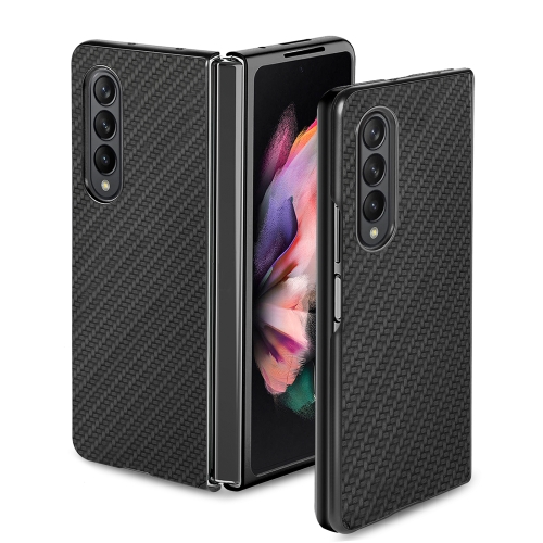 

For Samsung Galaxy Z Fold3 5G Cross Pattern Slim PC Protective Case(Black)