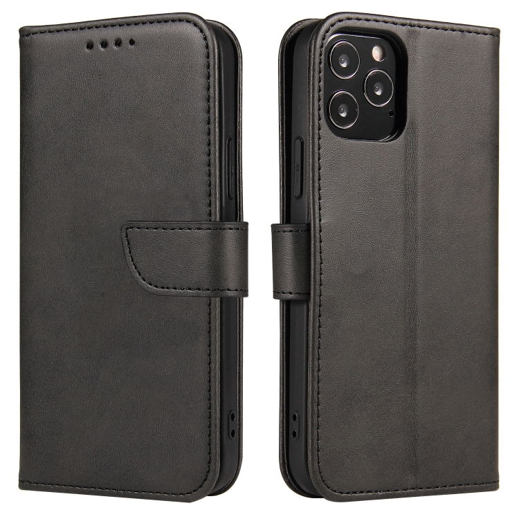 

For iPhone 13 Calf Texture Buckle Horizontal Flip Leather Case with Holder & Card Slots & Wallet(Black)