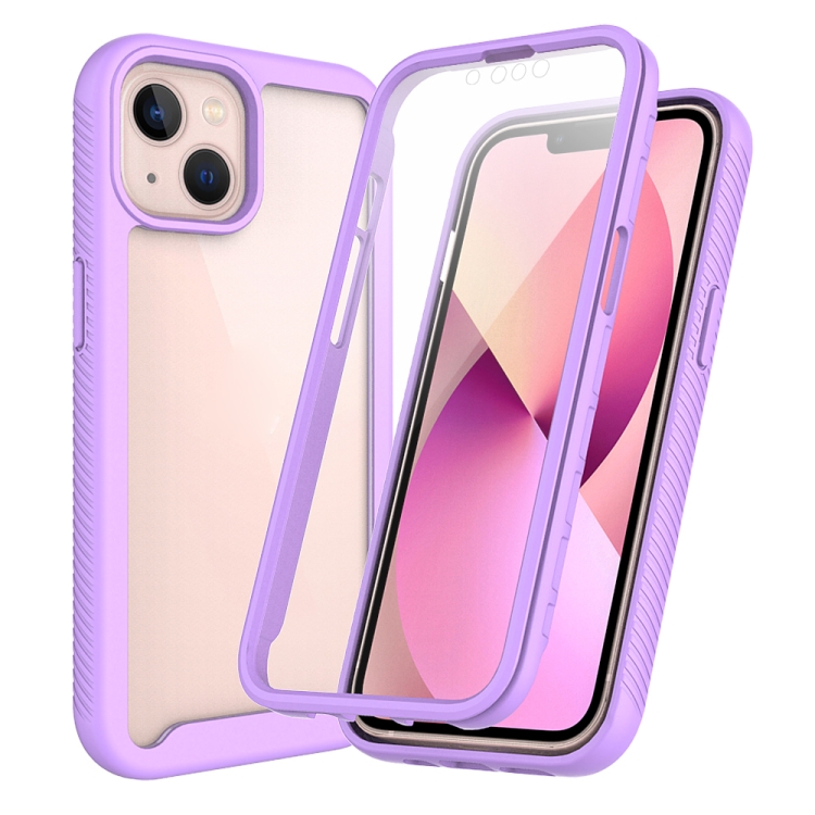 

Starry Sky Solid Color Series Shockproof PC + TPU Case with PET Film For iPhone 13(Light Purple)